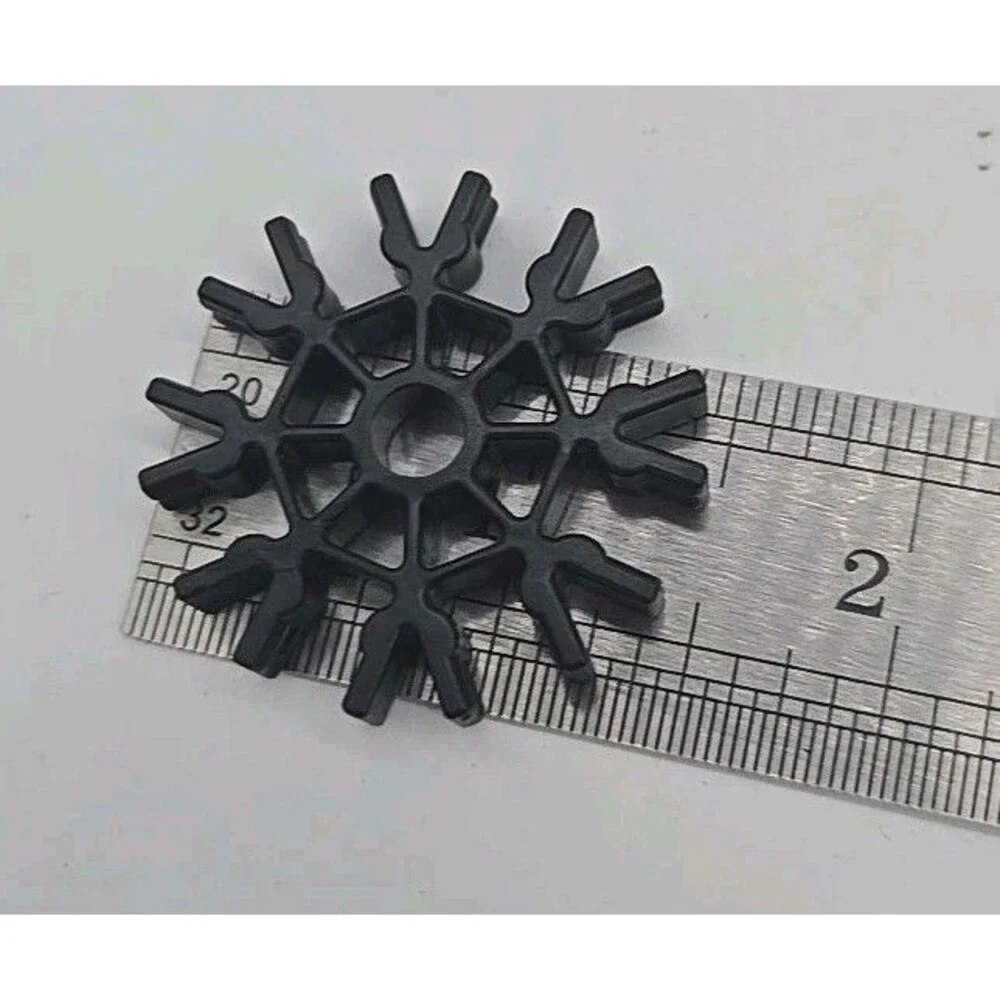 1 K'nex Black 8-way Connector Full Moon Replacement Piece Part Knex Toy #90968